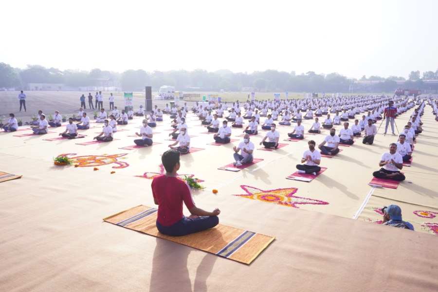 ENTHUSIASTIC PARTICIPATION OF AERA IN YOG PRABHA EVENT ORGANISED BY MINISTRY OF CIVIL AVIATION